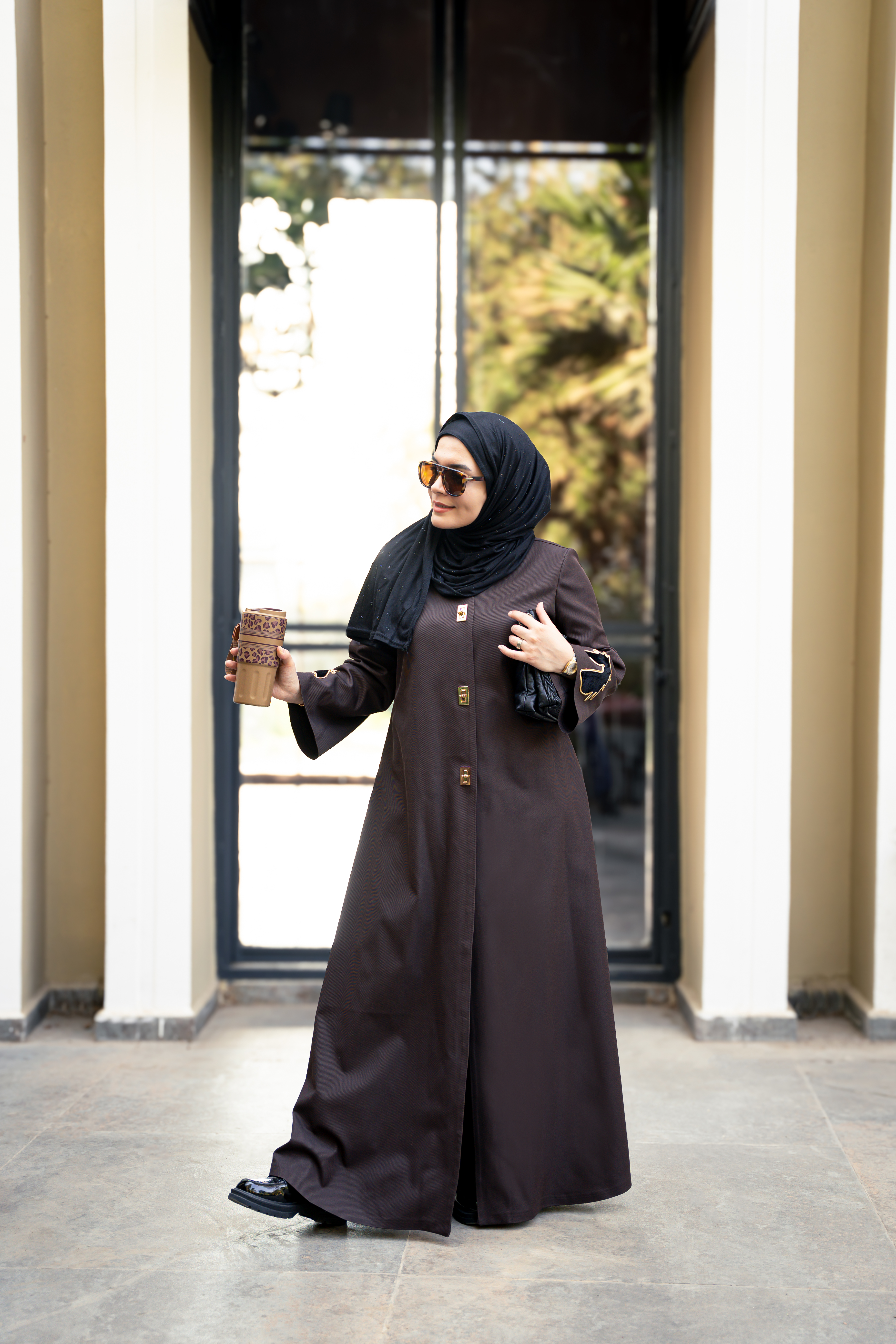 مانتو عبای پاییزه مدل هرمس